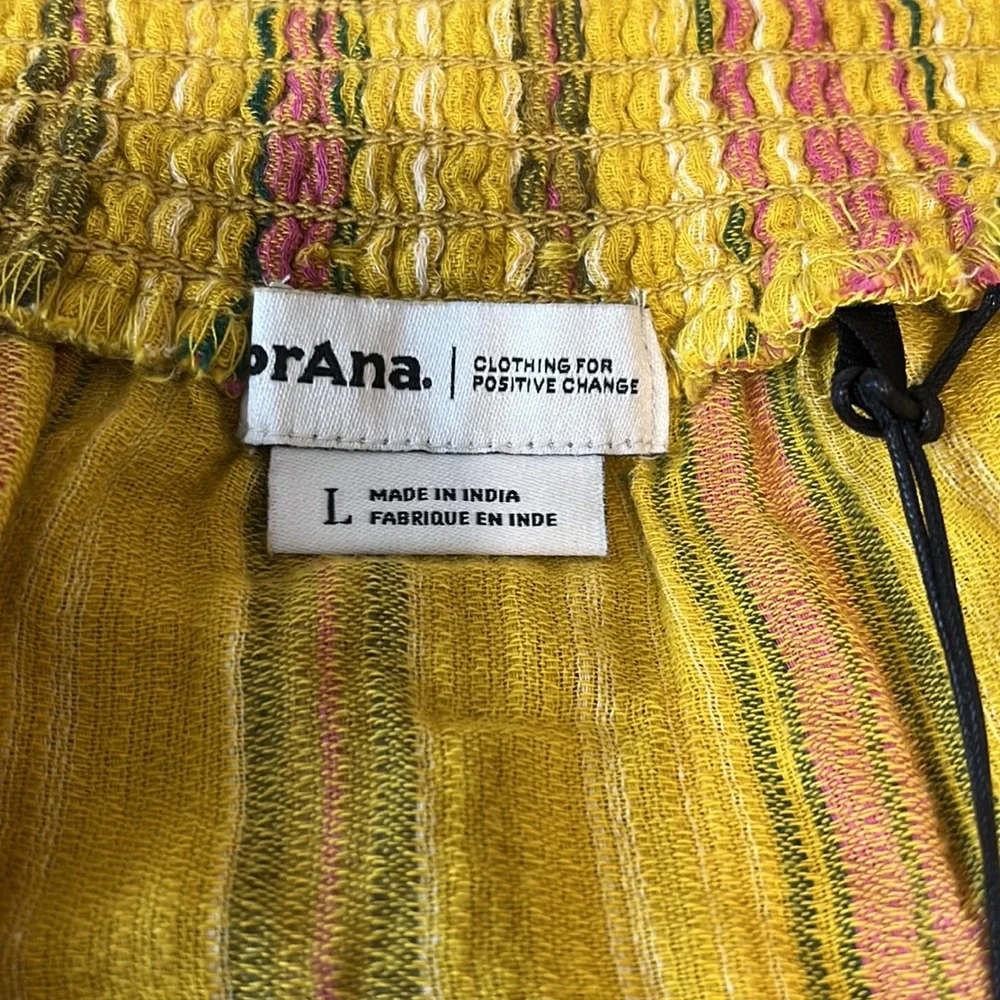 Prana Leapfrog Stripe Little Palm Organic Cotton Cami - Picture 9 of 11